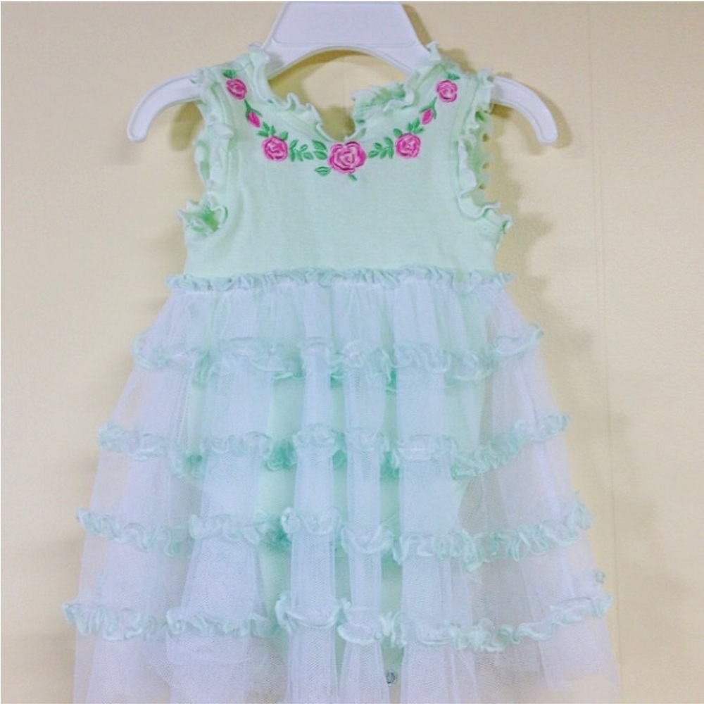 Soft Mint Green Baby One-Piece Bodysuit